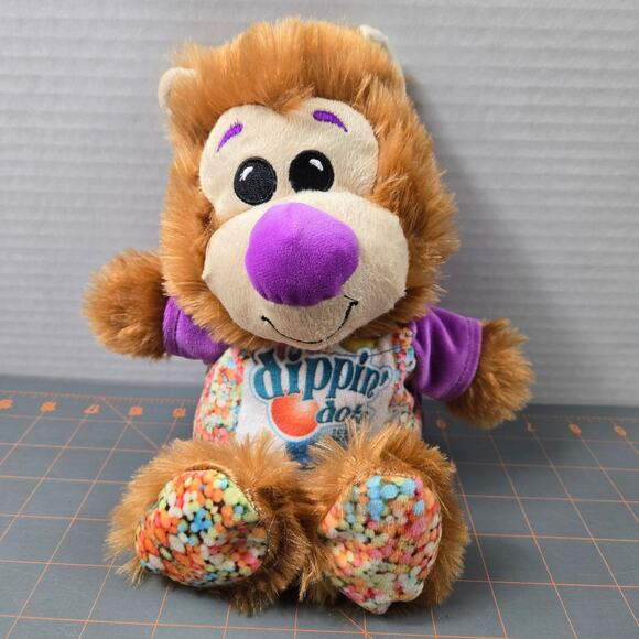 Dippin Dots Rainbow Ice Plush Bear Goffa Purple Nose Advertising Stuffed Animal - Picture 4 of 11